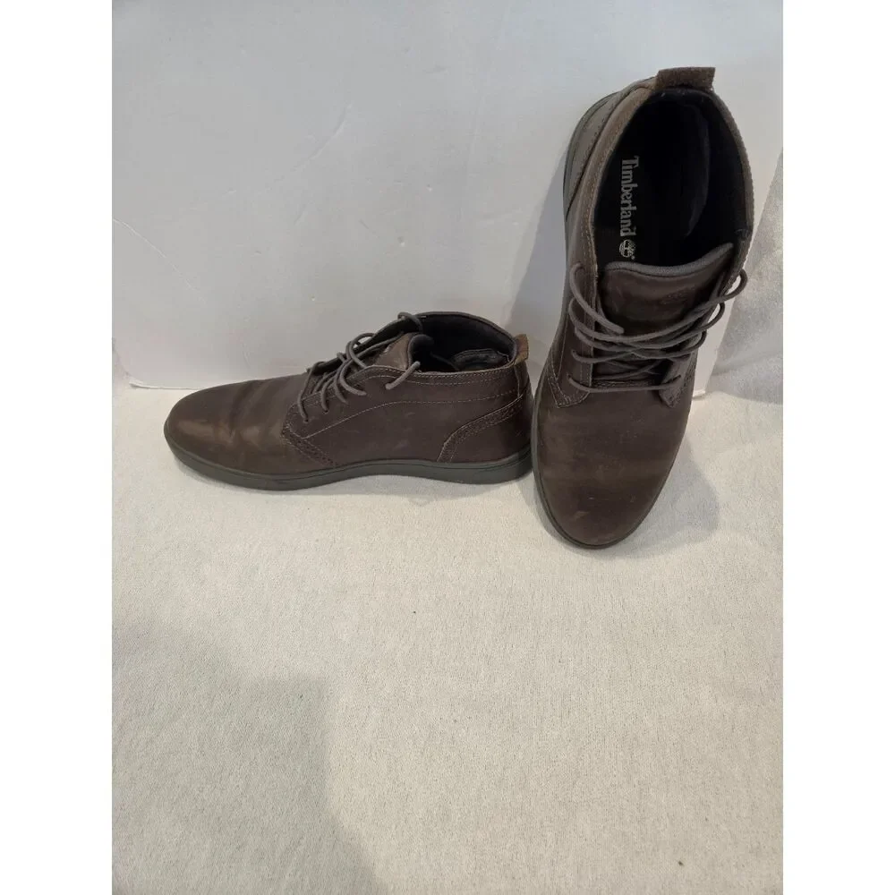 Timberland Graydon Brown Leather Chukka Mid Top Lace Up Boots Men Size 9